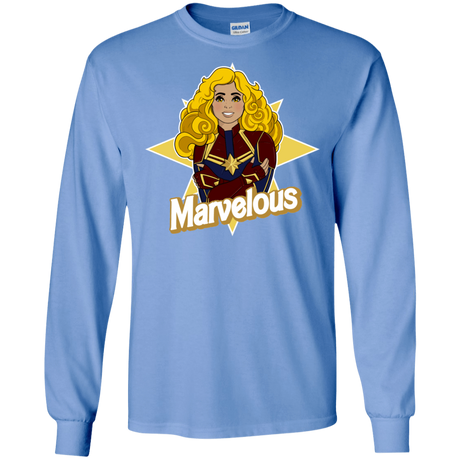 T-Shirts Carolina Blue / S Marvelous Men's Long Sleeve T-Shirt