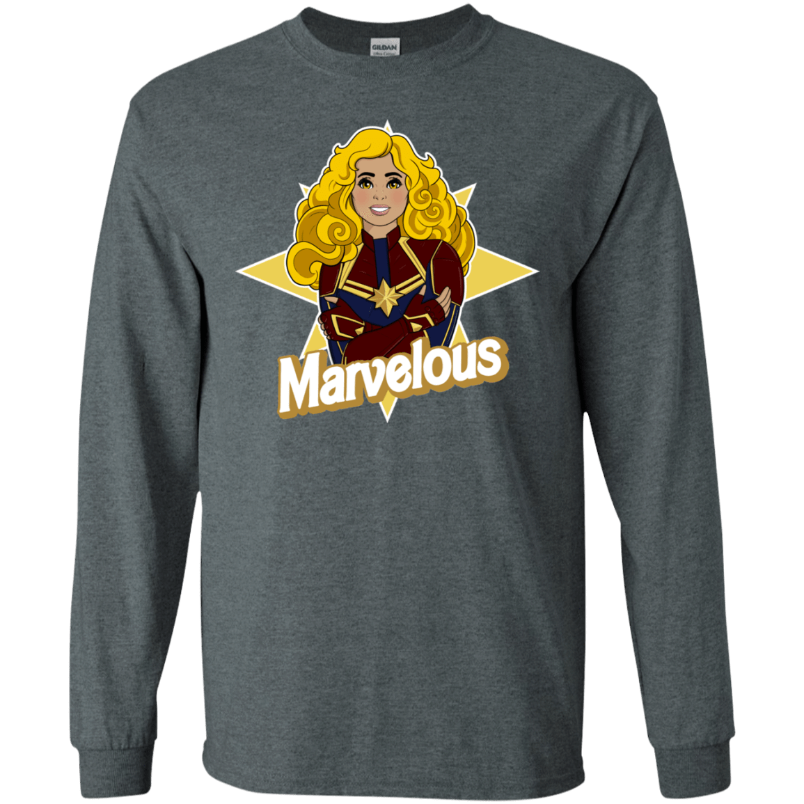 T-Shirts Dark Heather / S Marvelous Men's Long Sleeve T-Shirt