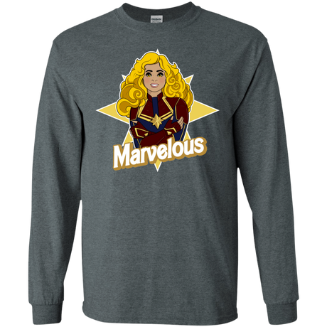 T-Shirts Dark Heather / S Marvelous Men's Long Sleeve T-Shirt