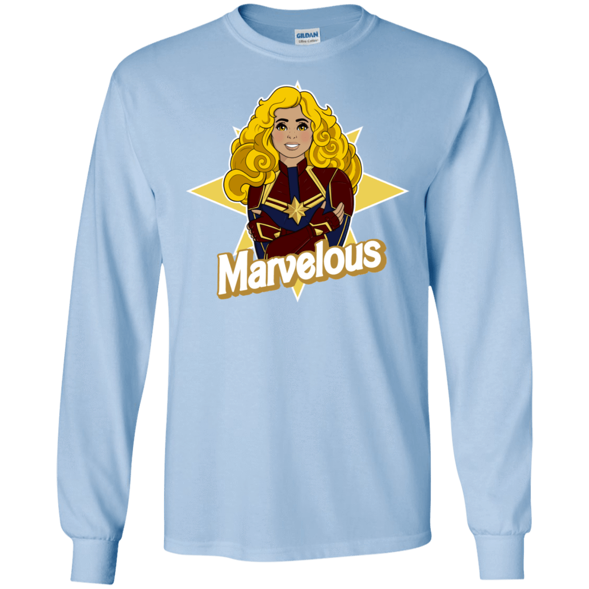 T-Shirts Light Blue / S Marvelous Men's Long Sleeve T-Shirt