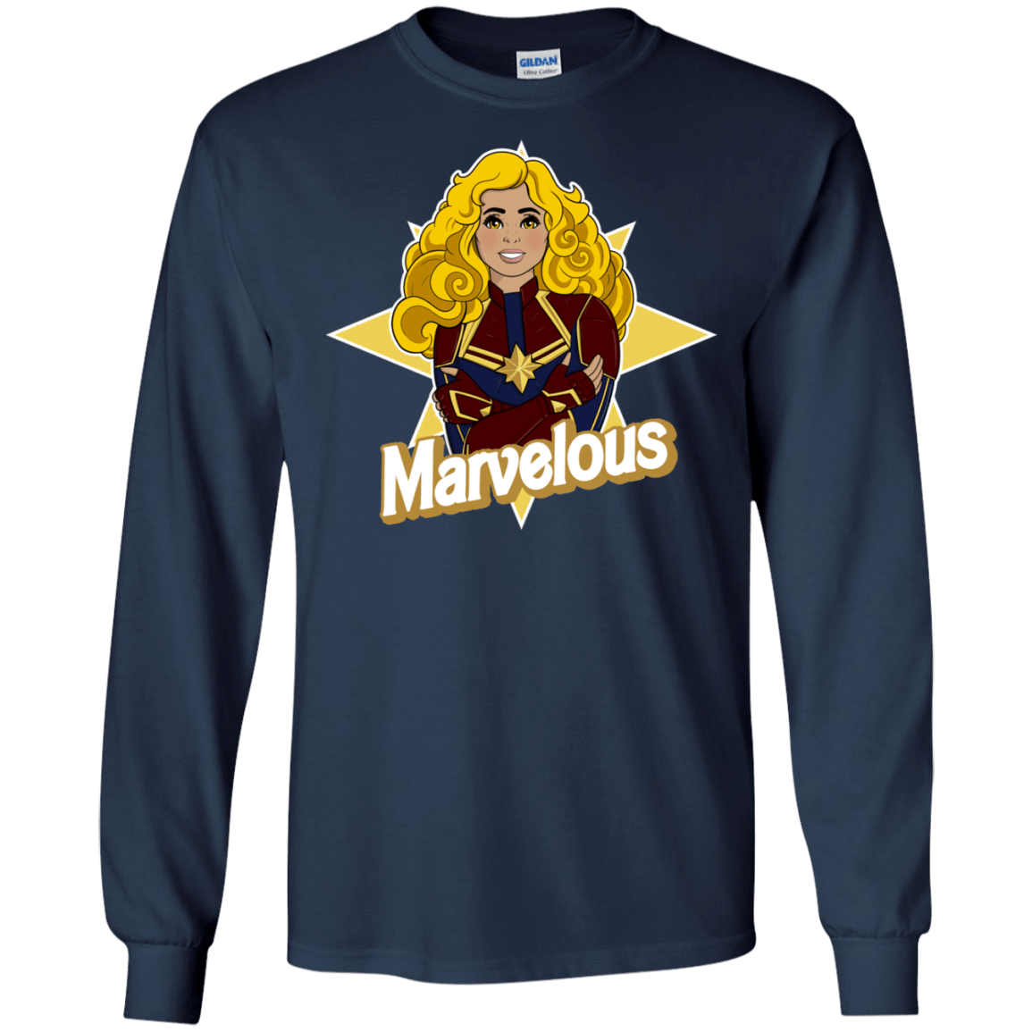 T-Shirts Navy / S Marvelous Men's Long Sleeve T-Shirt