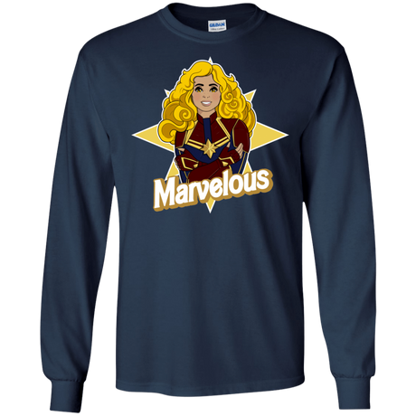 T-Shirts Navy / S Marvelous Men's Long Sleeve T-Shirt