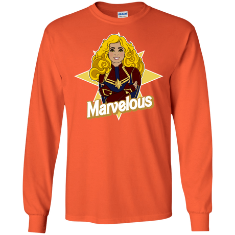 T-Shirts Orange / S Marvelous Men's Long Sleeve T-Shirt