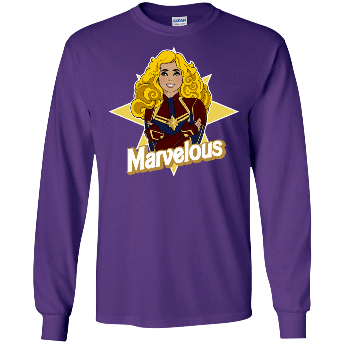 T-Shirts Purple / S Marvelous Men's Long Sleeve T-Shirt