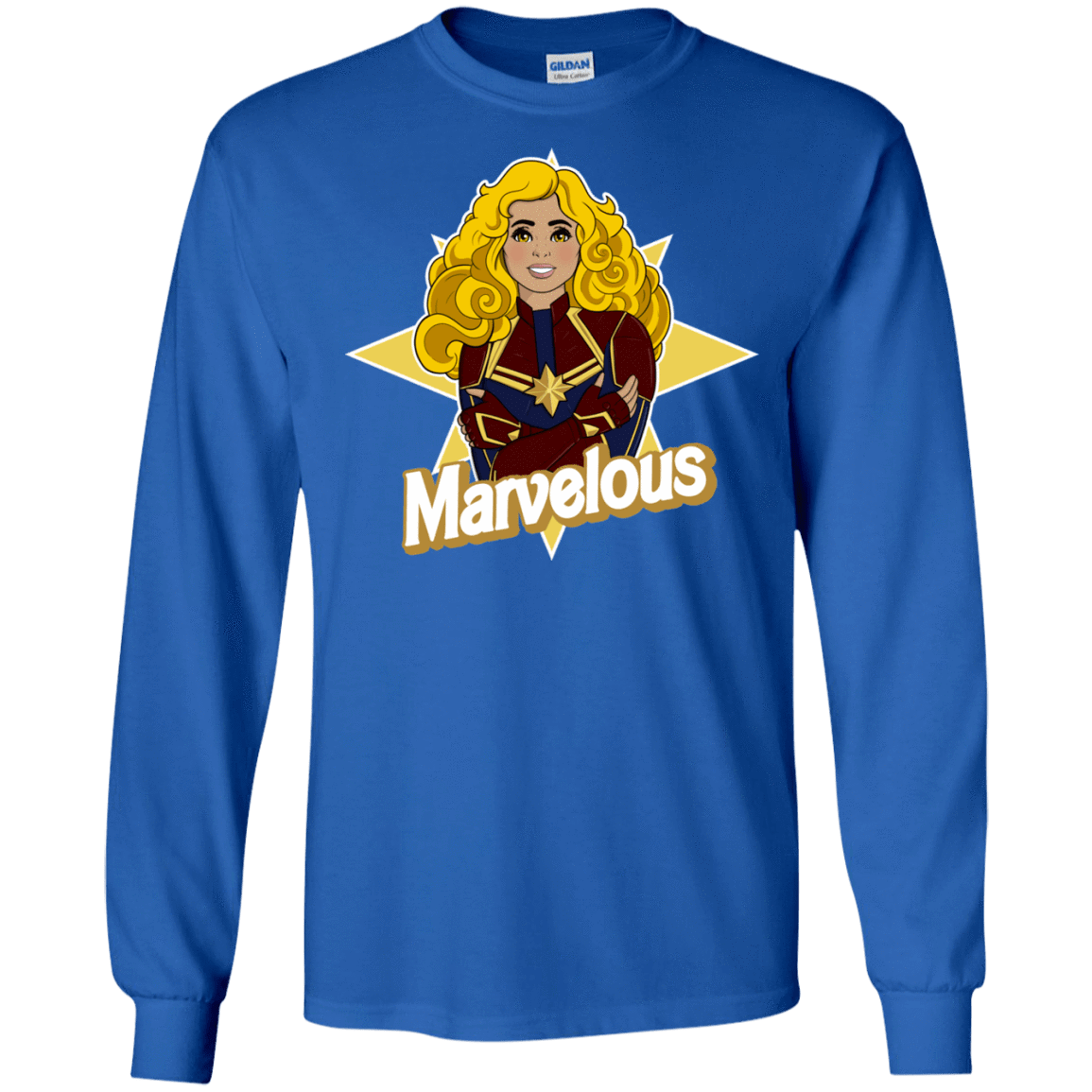 T-Shirts Royal / S Marvelous Men's Long Sleeve T-Shirt