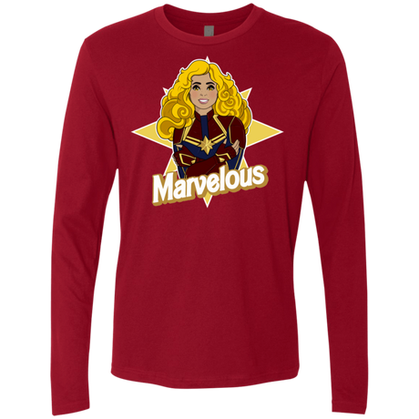 T-Shirts Cardinal / S Marvelous Men's Premium Long Sleeve