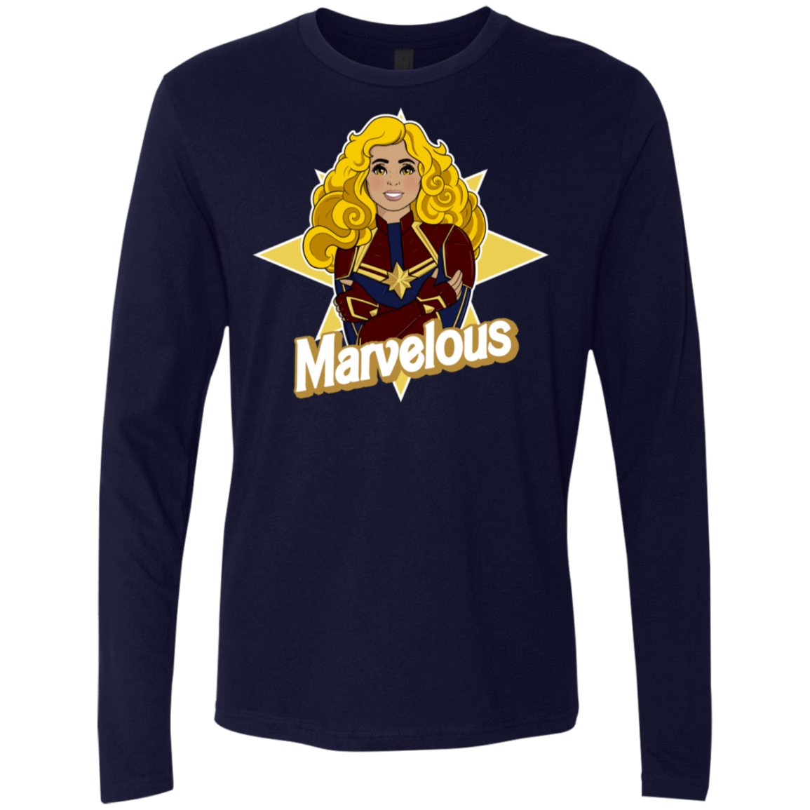 T-Shirts Midnight Navy / S Marvelous Men's Premium Long Sleeve