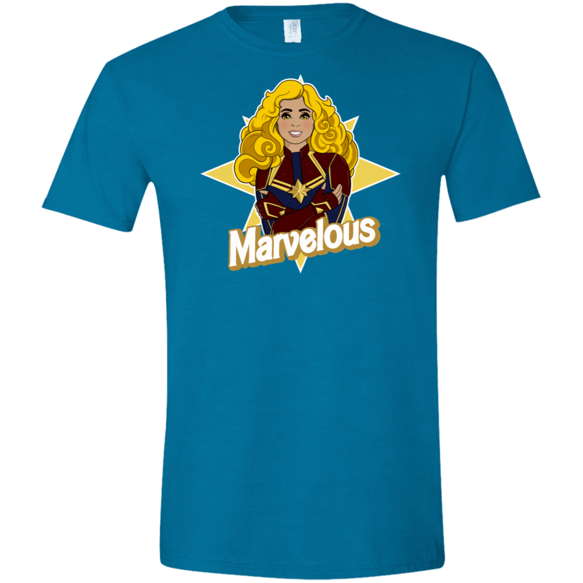 T-Shirts Antique Sapphire / S Marvelous Men's Semi-Fitted Softstyle