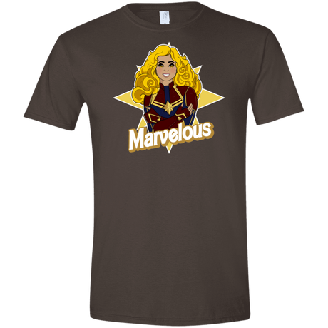 T-Shirts Dark Chocolate / S Marvelous Men's Semi-Fitted Softstyle