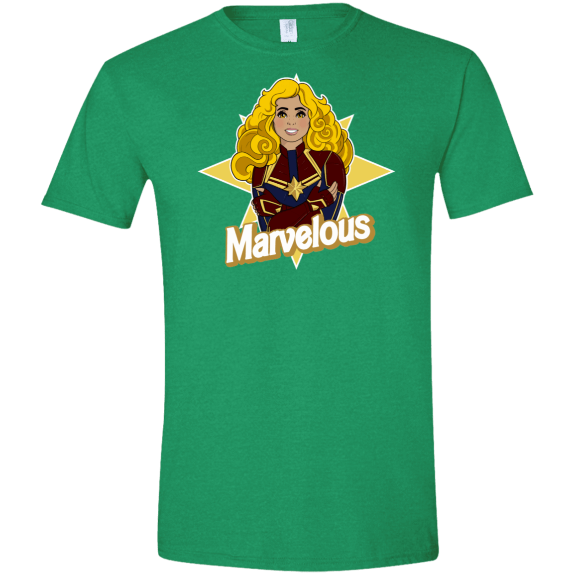 T-Shirts Heather Irish Green / S Marvelous Men's Semi-Fitted Softstyle