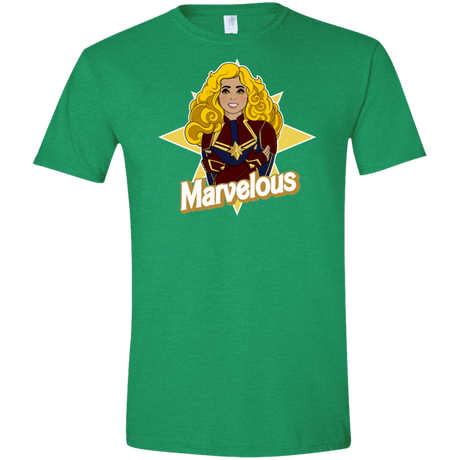 T-Shirts Heather Irish Green / S Marvelous Men's Semi-Fitted Softstyle