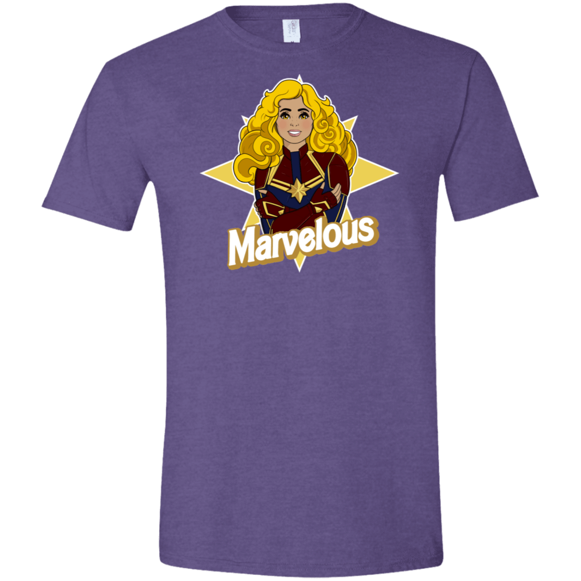 T-Shirts Heather Purple / S Marvelous Men's Semi-Fitted Softstyle