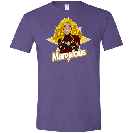 T-Shirts Heather Purple / S Marvelous Men's Semi-Fitted Softstyle