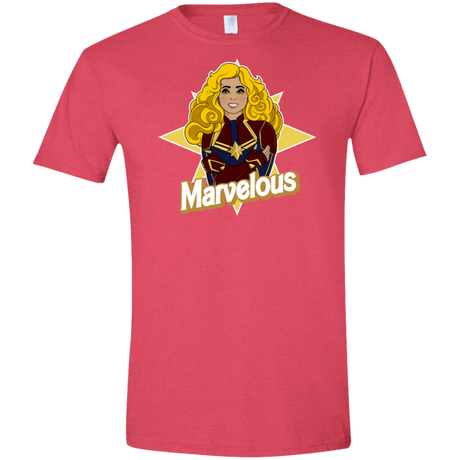 T-Shirts Heather Red / S Marvelous Men's Semi-Fitted Softstyle