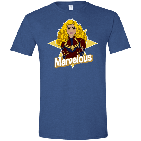 T-Shirts Heather Royal / X-Small Marvelous Men's Semi-Fitted Softstyle