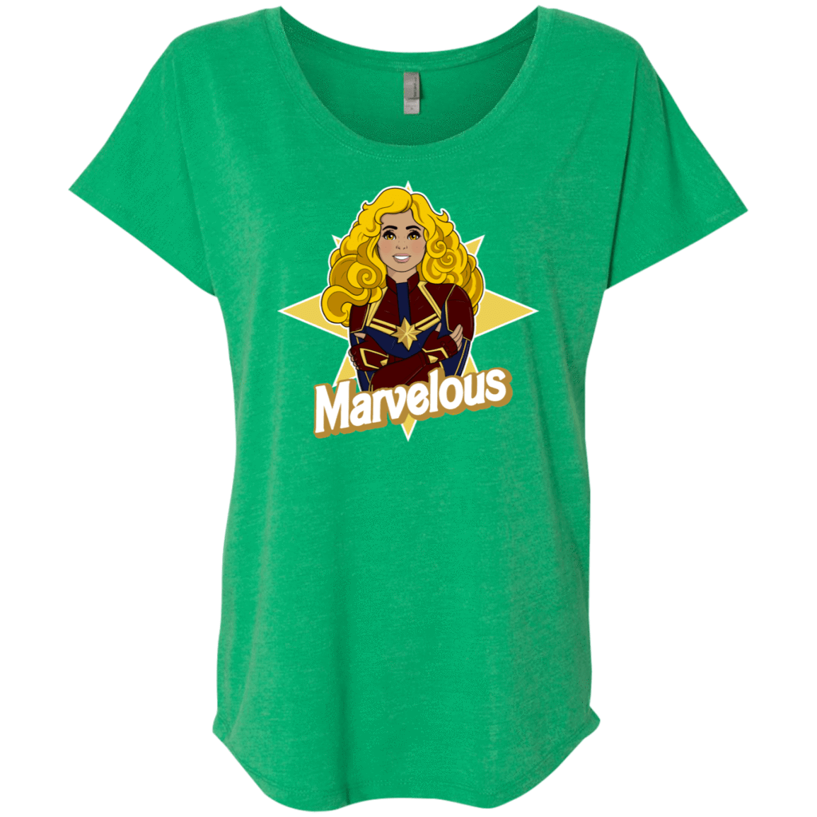 T-Shirts Envy / X-Small Marvelous Triblend Dolman Sleeve