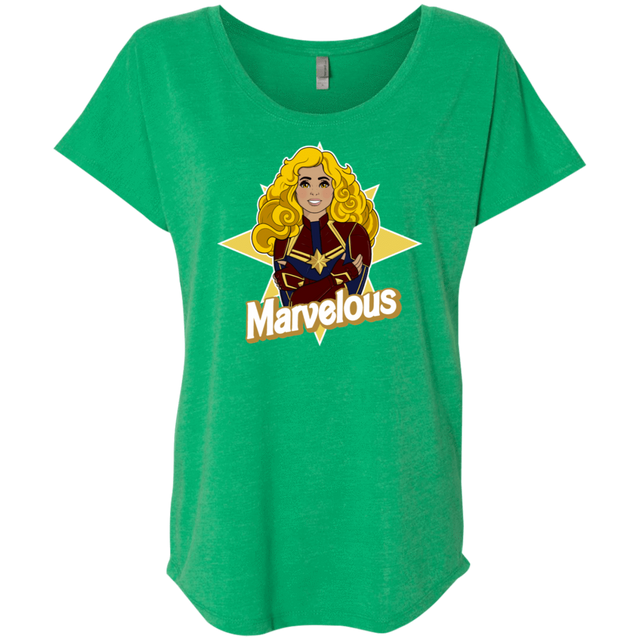 T-Shirts Envy / X-Small Marvelous Triblend Dolman Sleeve