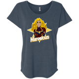 T-Shirts Indigo / X-Small Marvelous Triblend Dolman Sleeve