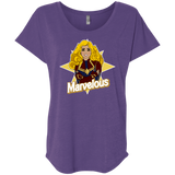 T-Shirts Purple Rush / X-Small Marvelous Triblend Dolman Sleeve