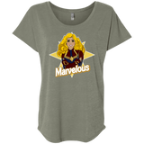 T-Shirts Venetian Grey / X-Small Marvelous Triblend Dolman Sleeve