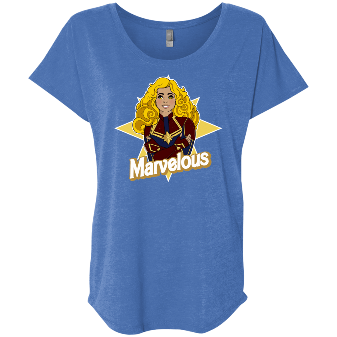 T-Shirts Vintage Royal / X-Small Marvelous Triblend Dolman Sleeve