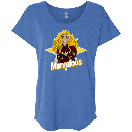 T-Shirts Vintage Royal / X-Small Marvelous Triblend Dolman Sleeve