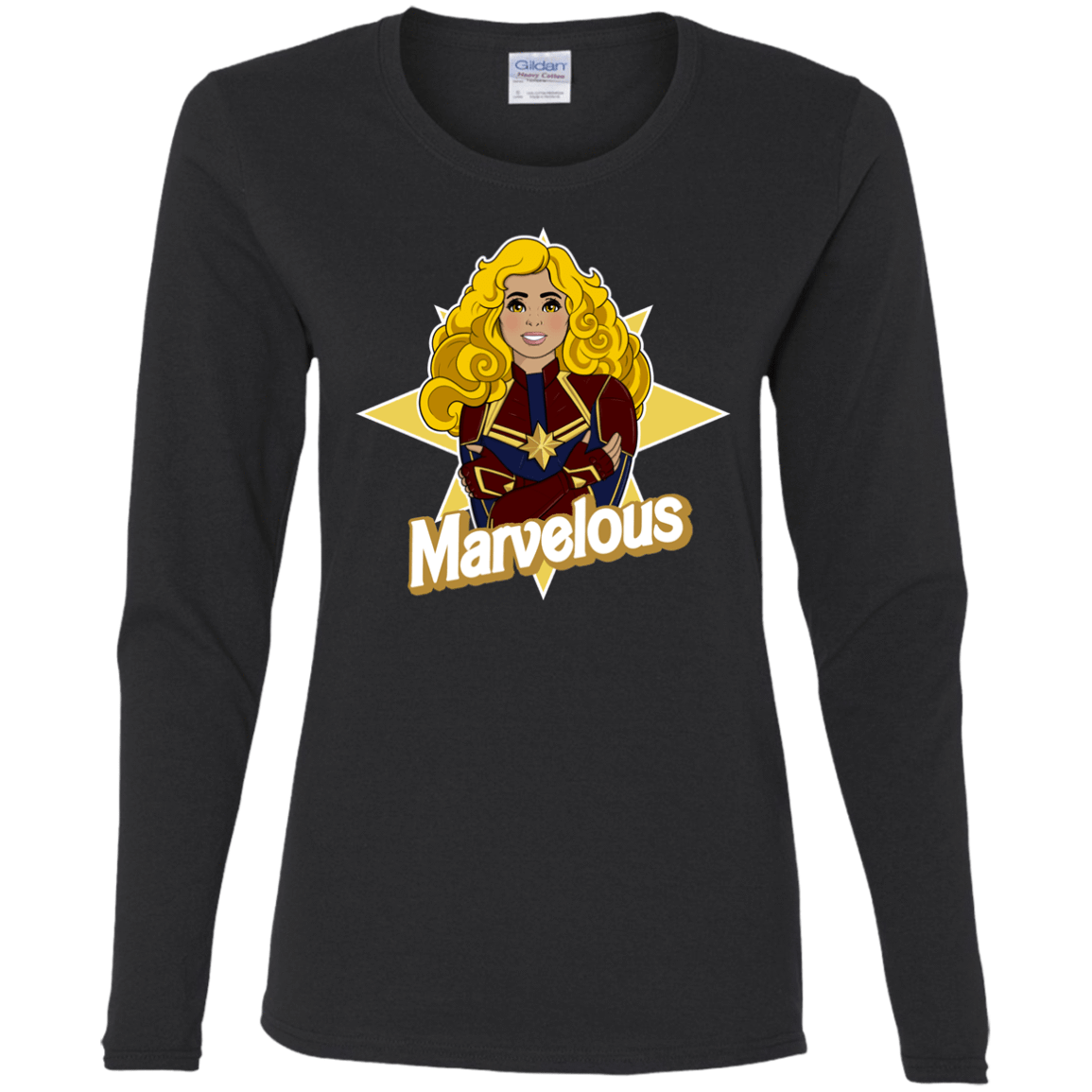 T-Shirts Black / S Marvelous Women's Long Sleeve T-Shirt