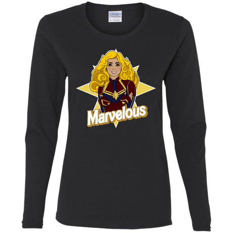 T-Shirts Black / S Marvelous Women's Long Sleeve T-Shirt