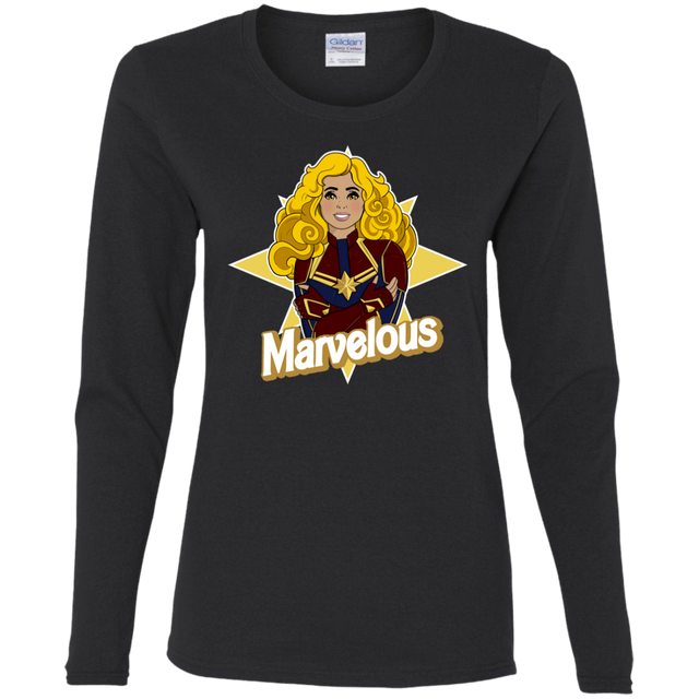 T-Shirts Black / S Marvelous Women's Long Sleeve T-Shirt