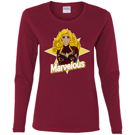 T-Shirts Cardinal / S Marvelous Women's Long Sleeve T-Shirt