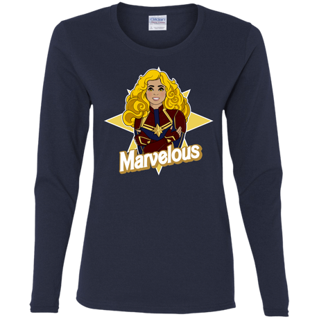 T-Shirts Navy / S Marvelous Women's Long Sleeve T-Shirt