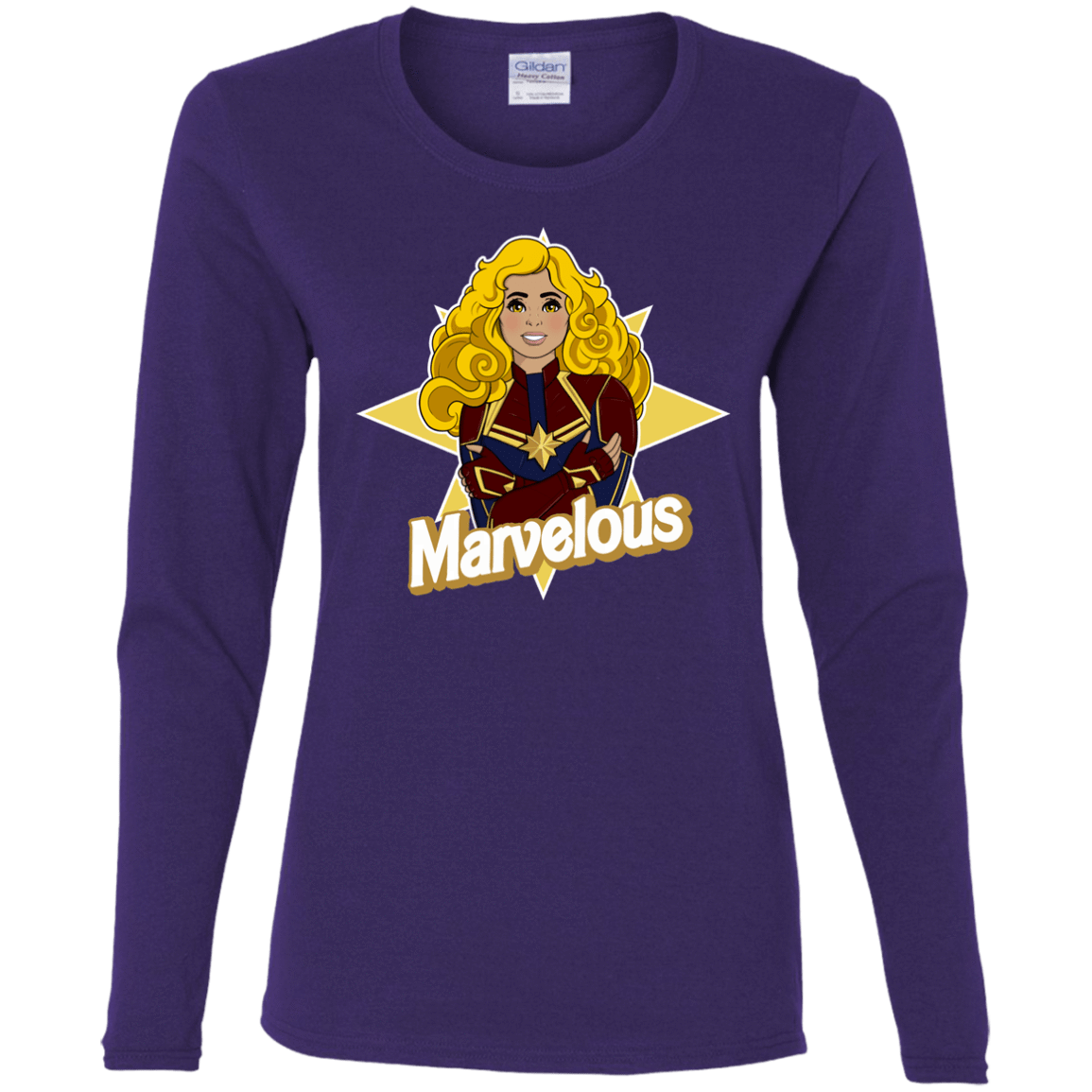 T-Shirts Purple / S Marvelous Women's Long Sleeve T-Shirt