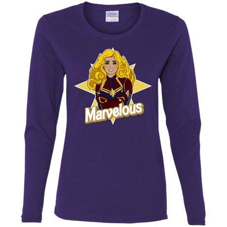 T-Shirts Purple / S Marvelous Women's Long Sleeve T-Shirt