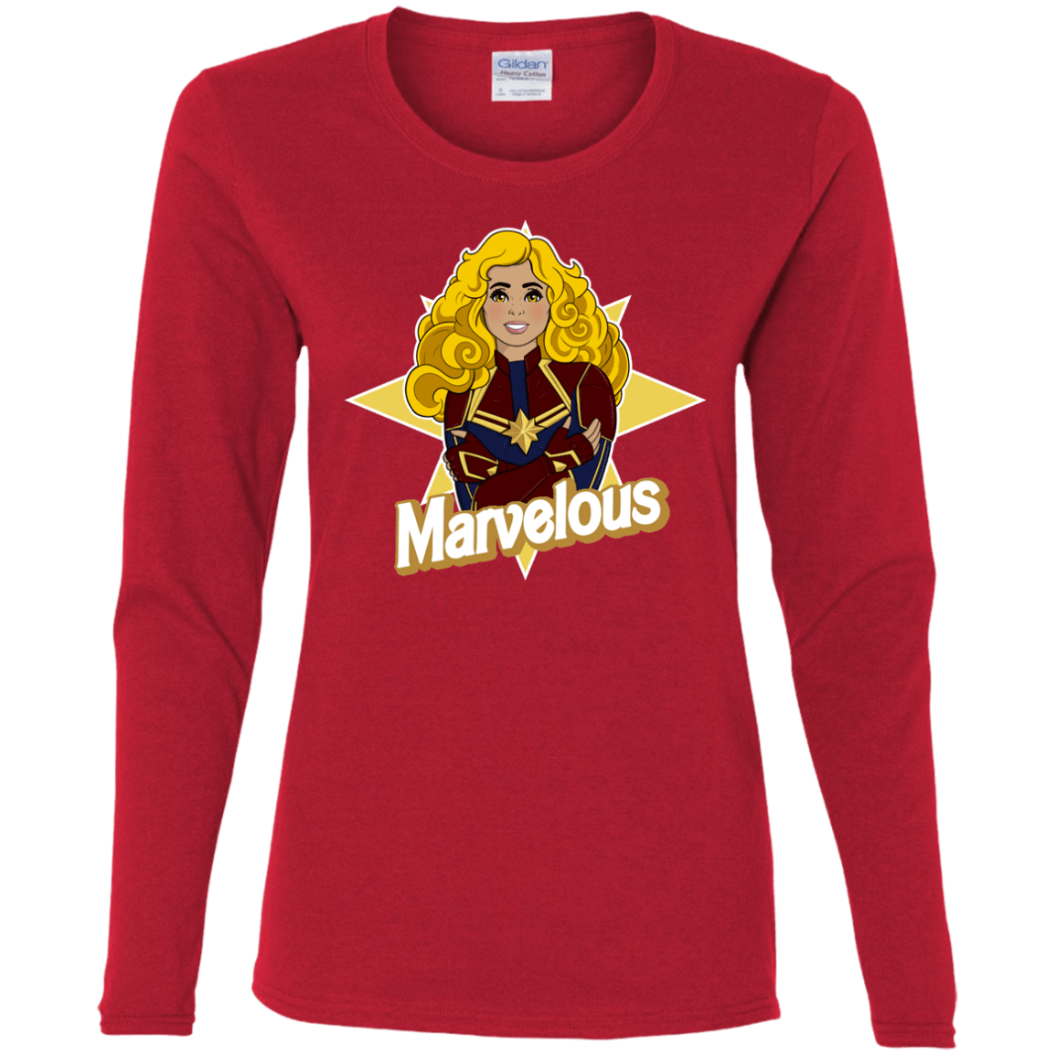 T-Shirts Red / S Marvelous Women's Long Sleeve T-Shirt