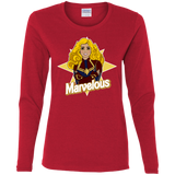 T-Shirts Red / S Marvelous Women's Long Sleeve T-Shirt