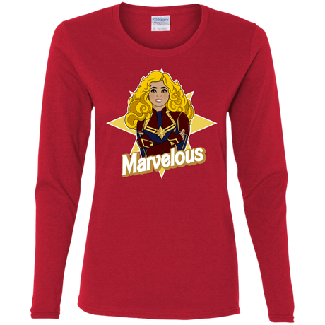 T-Shirts Red / S Marvelous Women's Long Sleeve T-Shirt