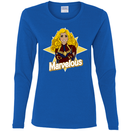 T-Shirts Royal / S Marvelous Women's Long Sleeve T-Shirt