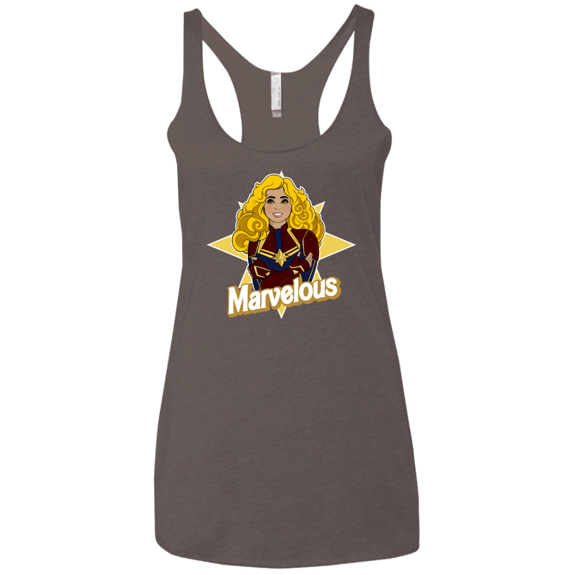 T-Shirts Macchiato / X-Small Marvelous Women's Triblend Racerback Tank