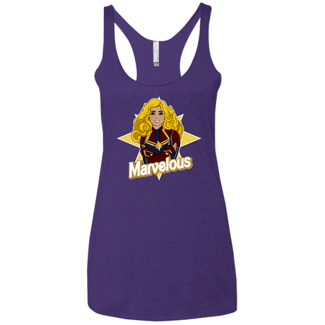 T-Shirts Purple Rush / X-Small Marvelous Women's Triblend Racerback Tank