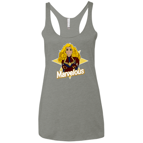 T-Shirts Venetian Grey / X-Small Marvelous Women's Triblend Racerback Tank