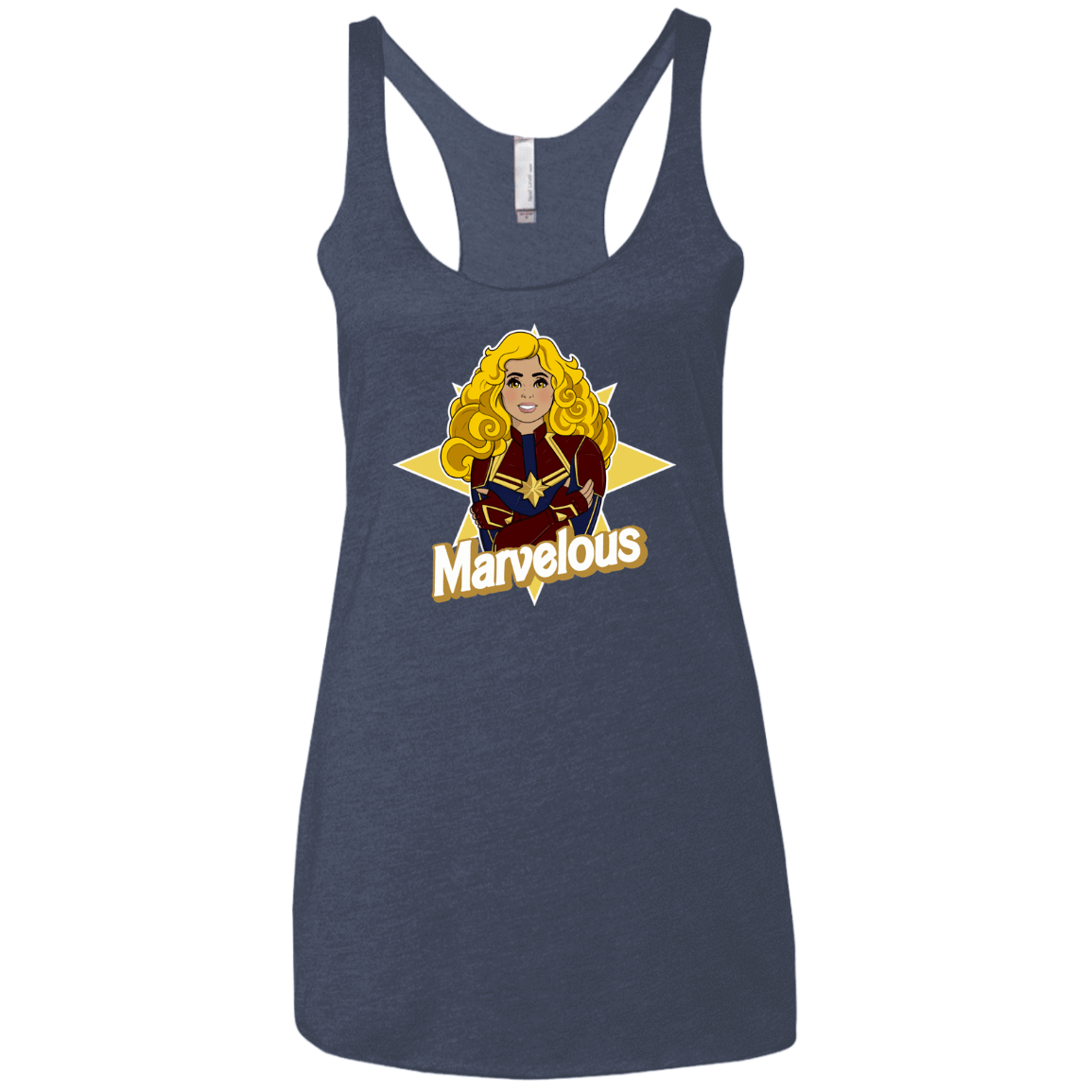 T-Shirts Vintage Navy / X-Small Marvelous Women's Triblend Racerback Tank