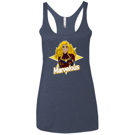 T-Shirts Vintage Navy / X-Small Marvelous Women's Triblend Racerback Tank