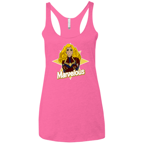 T-Shirts Vintage Pink / X-Small Marvelous Women's Triblend Racerback Tank
