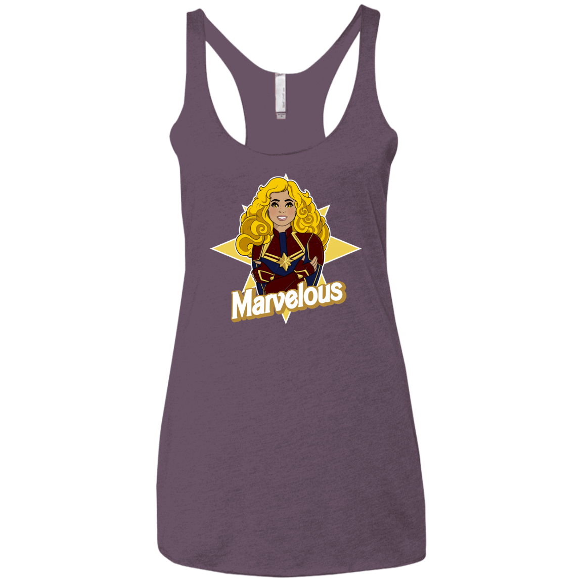 T-Shirts Vintage Purple / X-Small Marvelous Women's Triblend Racerback Tank