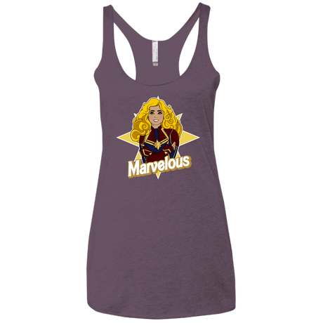 T-Shirts Vintage Purple / X-Small Marvelous Women's Triblend Racerback Tank