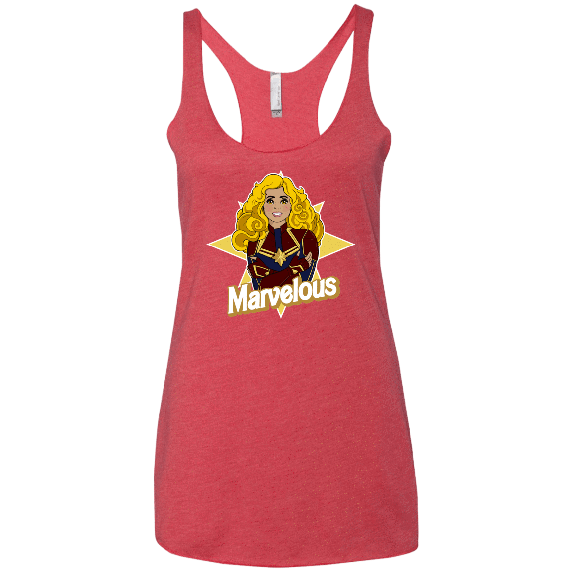 T-Shirts Vintage Red / X-Small Marvelous Women's Triblend Racerback Tank