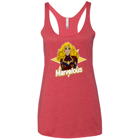 T-Shirts Vintage Red / X-Small Marvelous Women's Triblend Racerback Tank