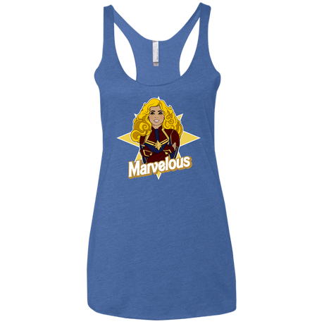 T-Shirts Vintage Royal / X-Small Marvelous Women's Triblend Racerback Tank