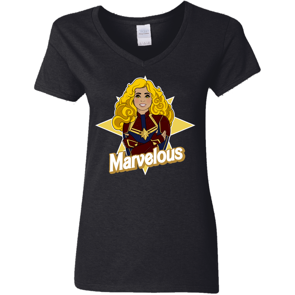 T-Shirts Black / S Marvelous Women's V-Neck T-Shirt