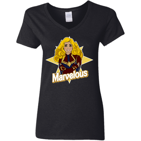 T-Shirts Black / S Marvelous Women's V-Neck T-Shirt